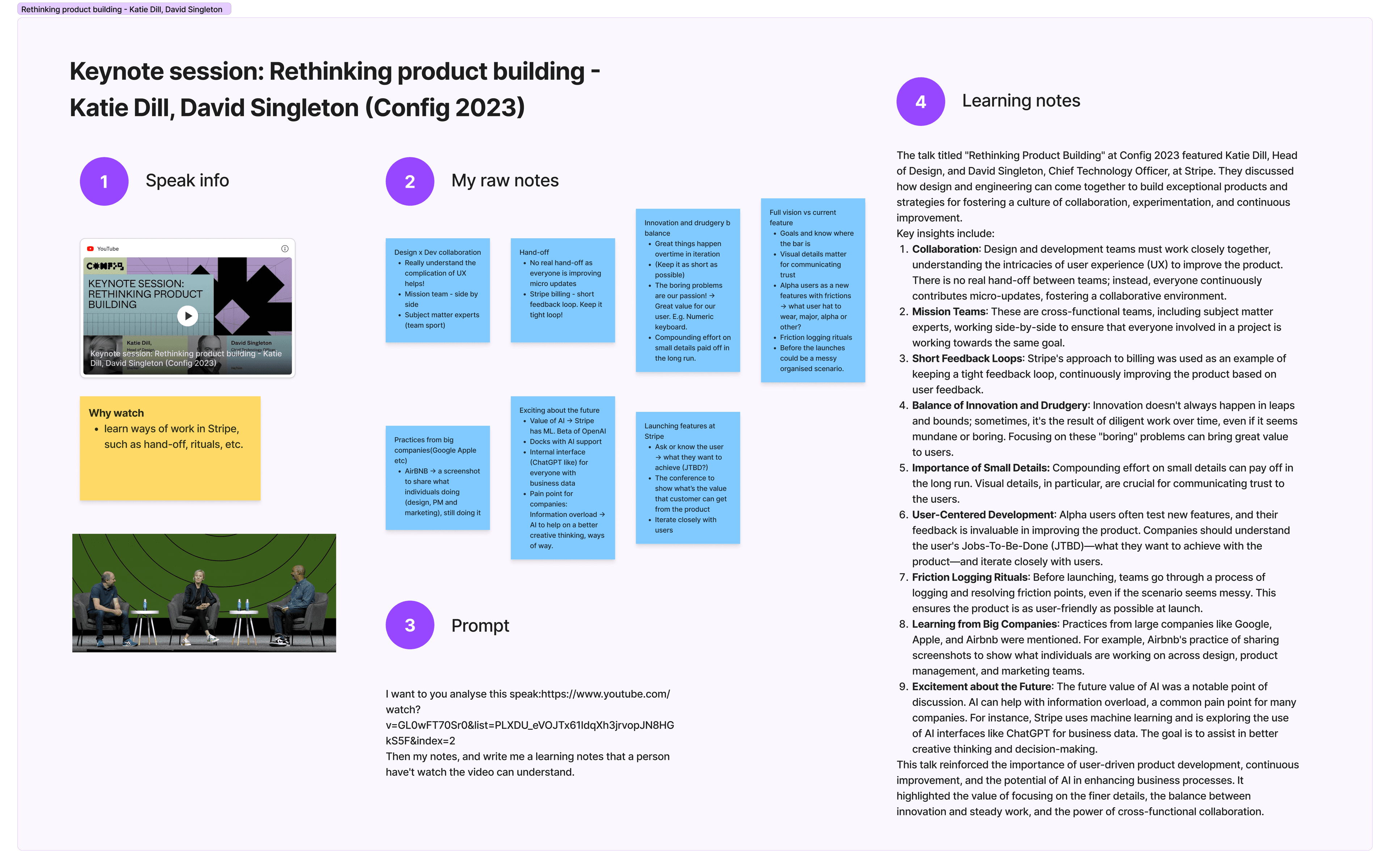 Keynote session with Stripe - Bear's Config2023 learning notes